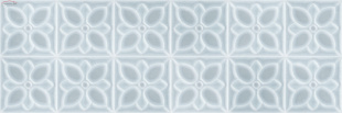 Плитка Meissen Keramik Lissabon рельеф, квадраты, сине-зелёный LBU333D (25x75)
